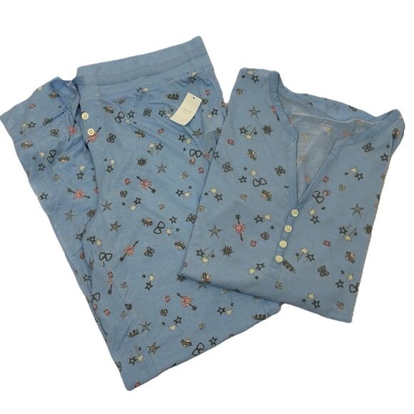 NEW LOVE by Gap Softest Modal Pajamas 2PC Set Top & Pants Medium NWT - Picture 1 of 10
